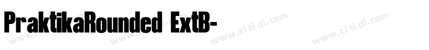 PraktikaRounded ExtB字体转换
